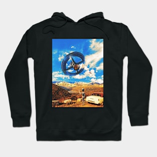 Almost Home - Retro Space Surrealism Hoodie